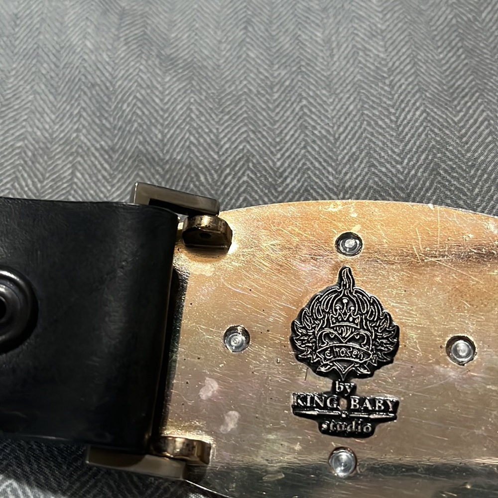 King Baby Studio Leathers Belt Slightly Worn View 2